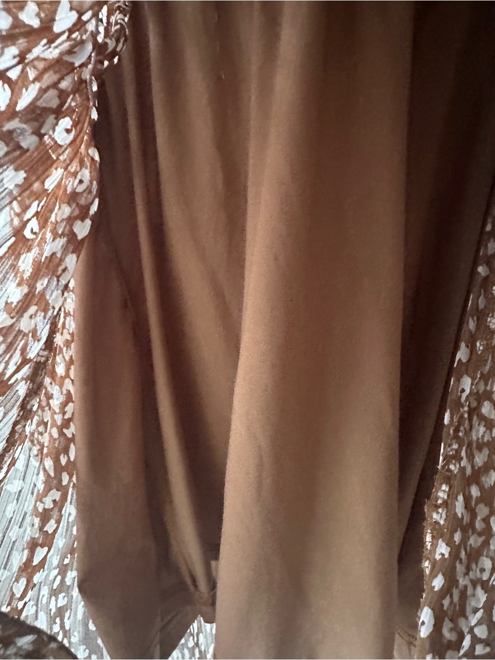 Umgee Brown Printed V-Neck Mini Dress - Picture 5 of 5